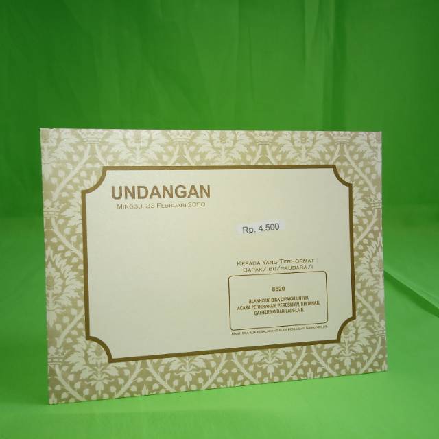 Undangan pernikahan ERBA 8820