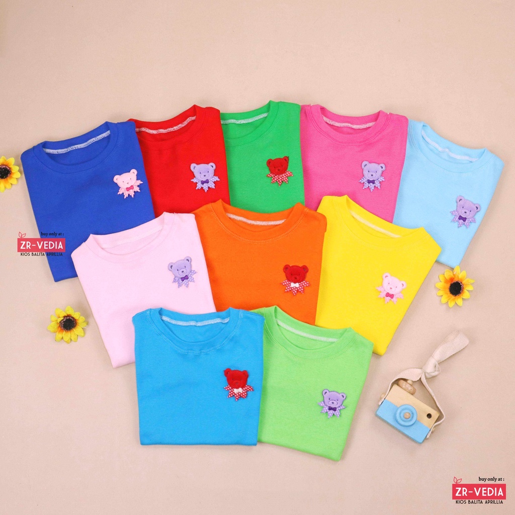 Lolipop Shirt uk 1-2 Tahun / Kaos Anak Perempuan Kids Baju Import Lengan Cewek Blus T-Shirt Polos