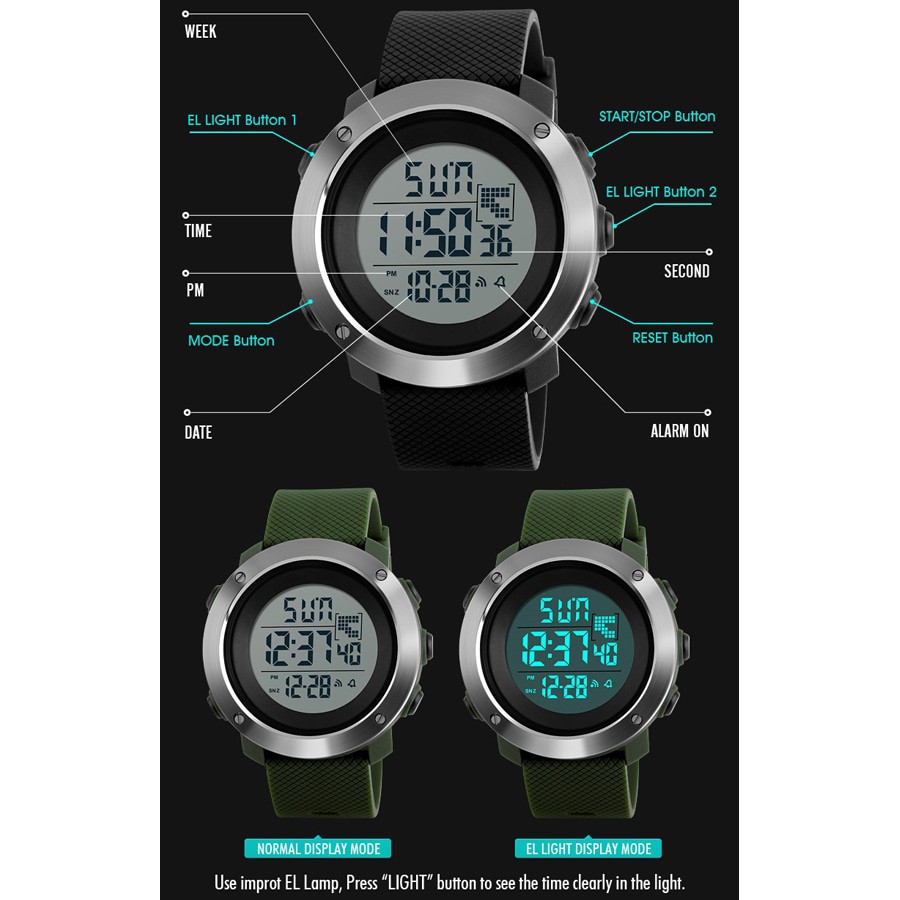 SKMEI 1268 Original Jam Tangan Pria Sport Water Resist 50M / Suunto