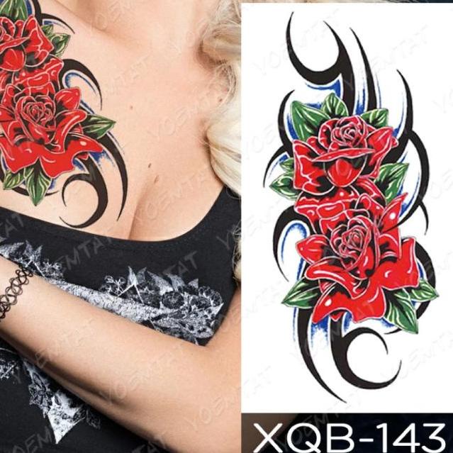 Gratis Ongkir (iwo-1272) Tato temporer palsu tato dada