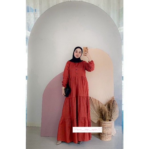 Gamis susun busui gamis katun poplin gamis rempel gamis busui