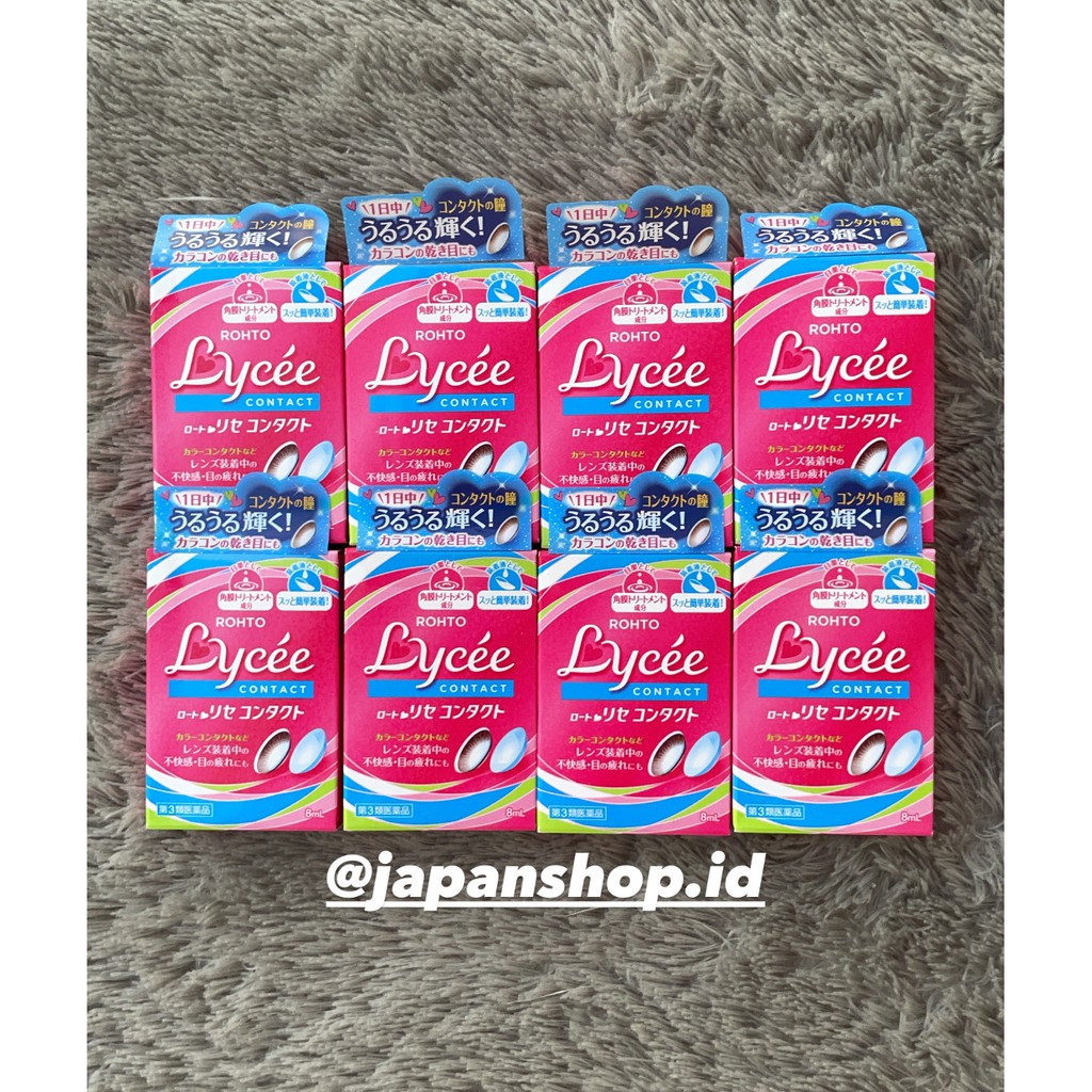 ROHTO LYCEE EYEDROP 8ml ORI JAPAN | Softlens dan Non softlens