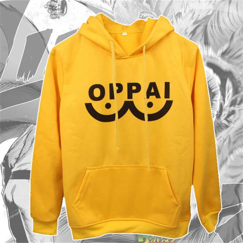 yellow oppai hoodie