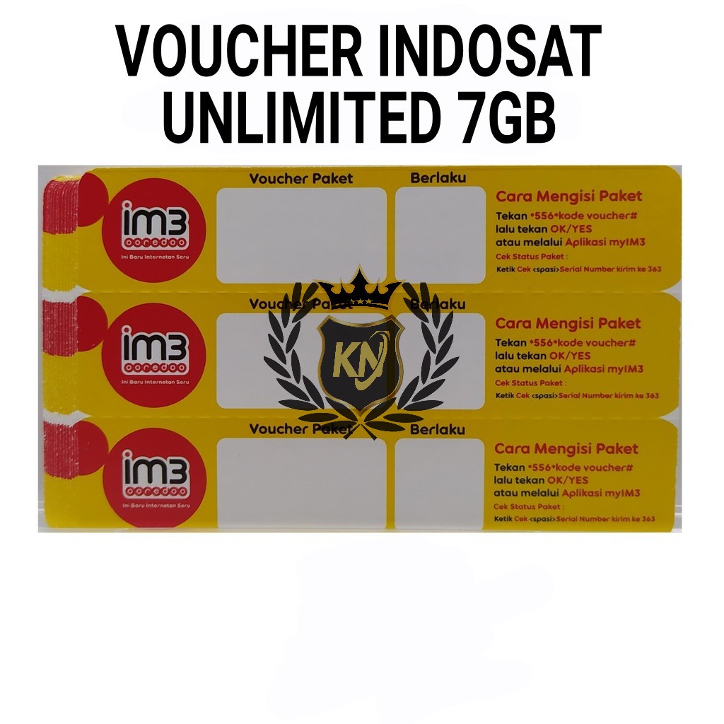 VOUCHER INDOSAT UNLIMITED 7GB (30HARI)