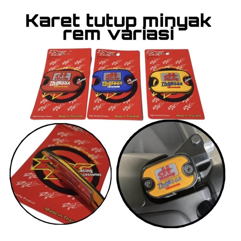 Karet Tutup Minyak Variasi Thailook Honda Beat Vario Scoopy Yamaha Nmax Mio Jupiter Aerok free dobel tap ya tinggal tempel