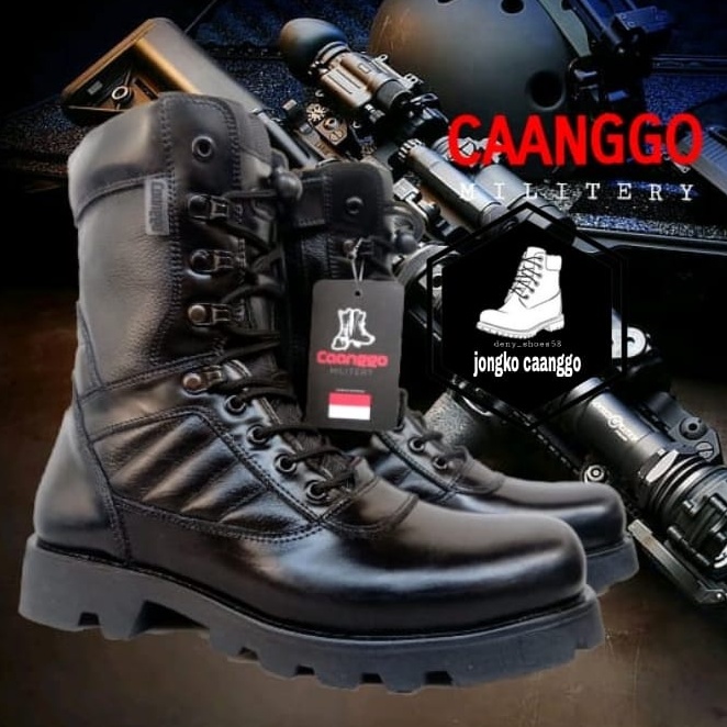 sepatu pdl TNI AU TNI AD full kulit asli terbaru 2021 caanggo militeri
