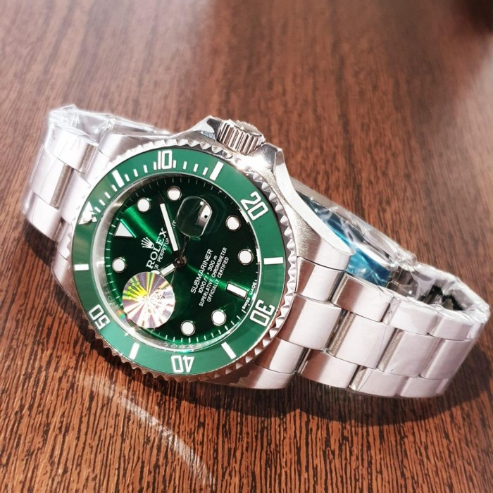 Promo Jam Pria Rolex Submariner Green Automatic Clone Japan Garansi 1 th