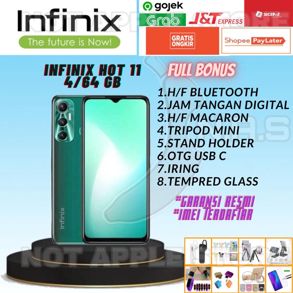 INFINIX HOT 11 RAM 4/64GB NEW BARU GARANSI RESMI