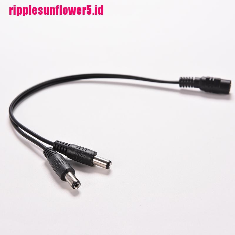 Kabel Adapter Splitter Power Dc 12V 1 Female Ke 2 Male 5.5x2.1mm Untuk CCTV
