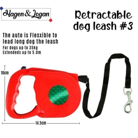 Retractable Dog Leash # 3 - Tali Tuntun Anjing Adjustable