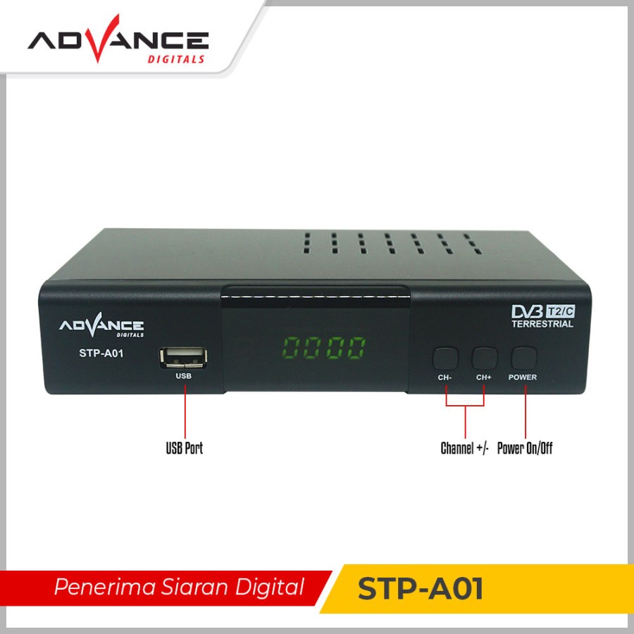 Set To Box Advance Digital STP-A01DVB Full HD Tuner WIFI Bisa Youtube