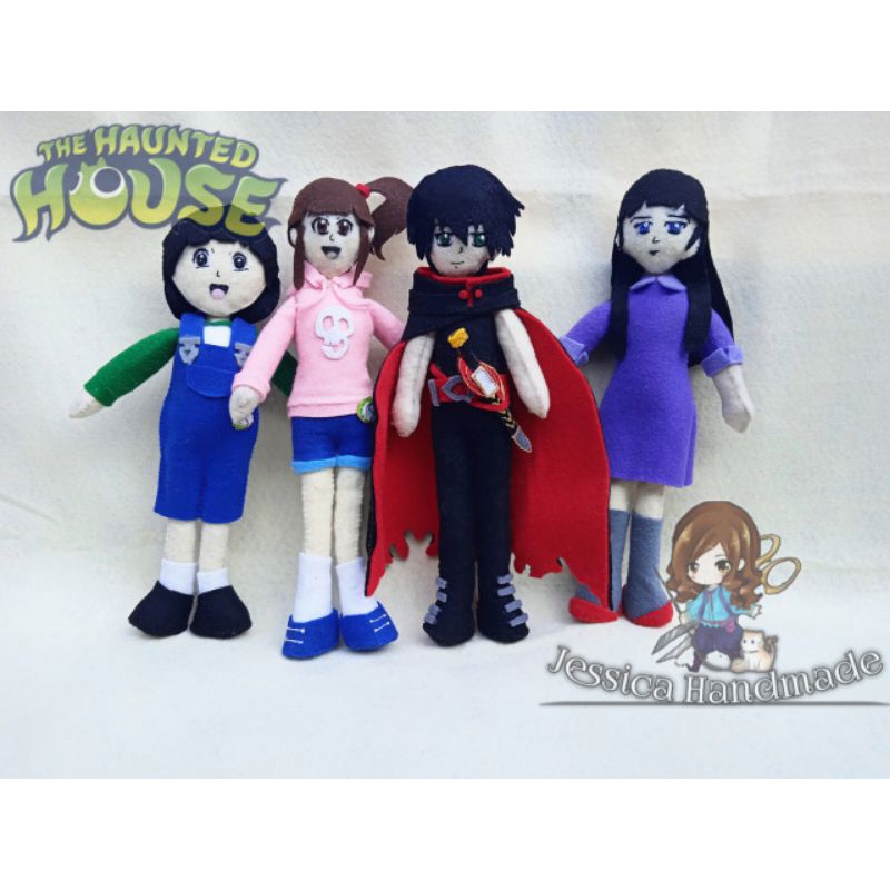 boneka karakter shinbi house kanglim /gaeun /doori/ harikoo tinggi 25cm boneka flanel
