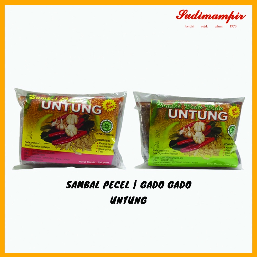 

Bumbu Masak Sambal Pecel Untung (200 gram) - Oleh Oleh / Makanan Ringan Surabaya