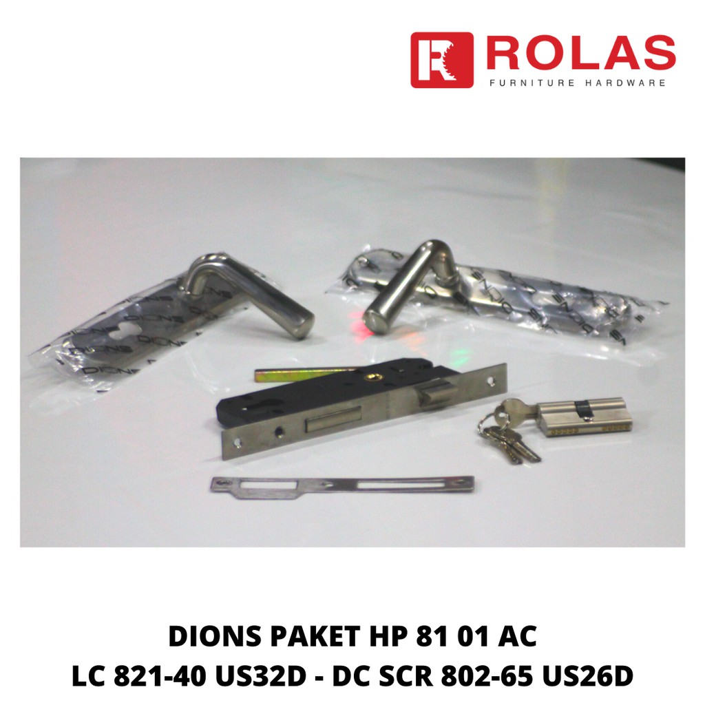 HANDLE DIONS PAKET HP 81 01 AC LC 821-40 US32D - DC SCR 802-65 US26D / HANDLE PAKET SOLID