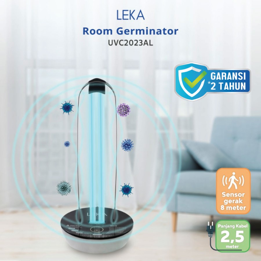 LEKA UVC2023AL Room Germinator - UV Sterilizer UVC Sterilisasi Ozone Sterilisasi Kantor Rumah