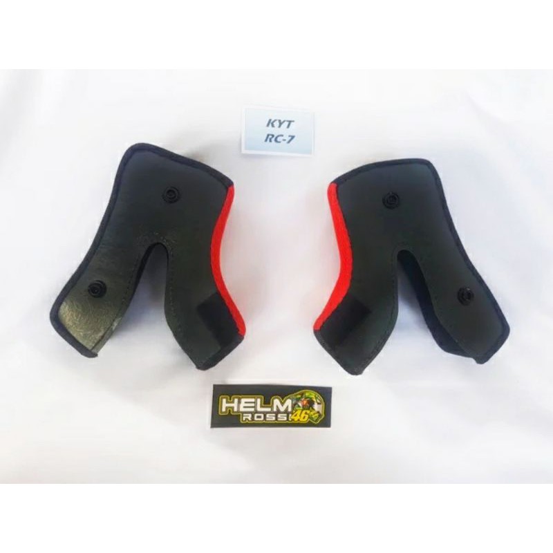 BUSA PIPI KYT RC7 - Cheek pad KYT RC 7 size S M L XL XXL Sepasang kanan dan kiri