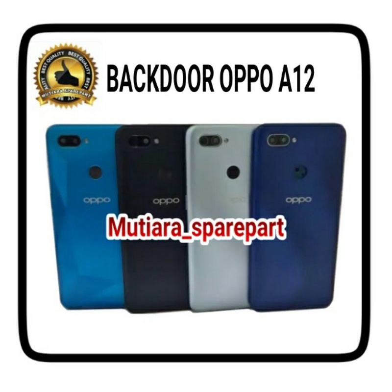 BACKDOOR / BACK COVER / CASING TUTUP BELAKANG OPPO A12