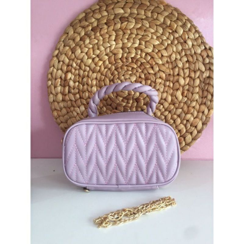 Tas tenteng wanita Premium warna ungu