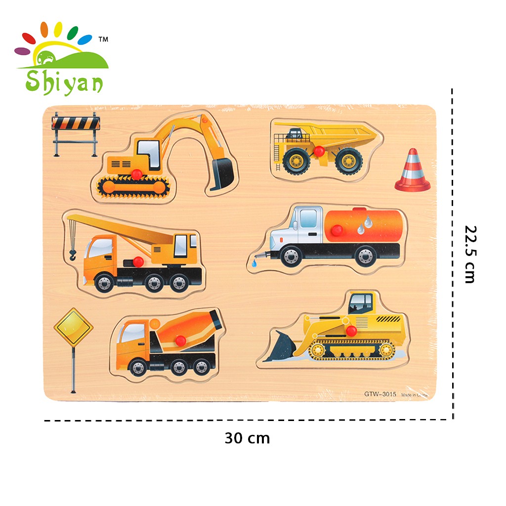 [Shiyan] mainan puzzle kayu bergambar mainan edukasi anak kids education toys wood letters-JM-1