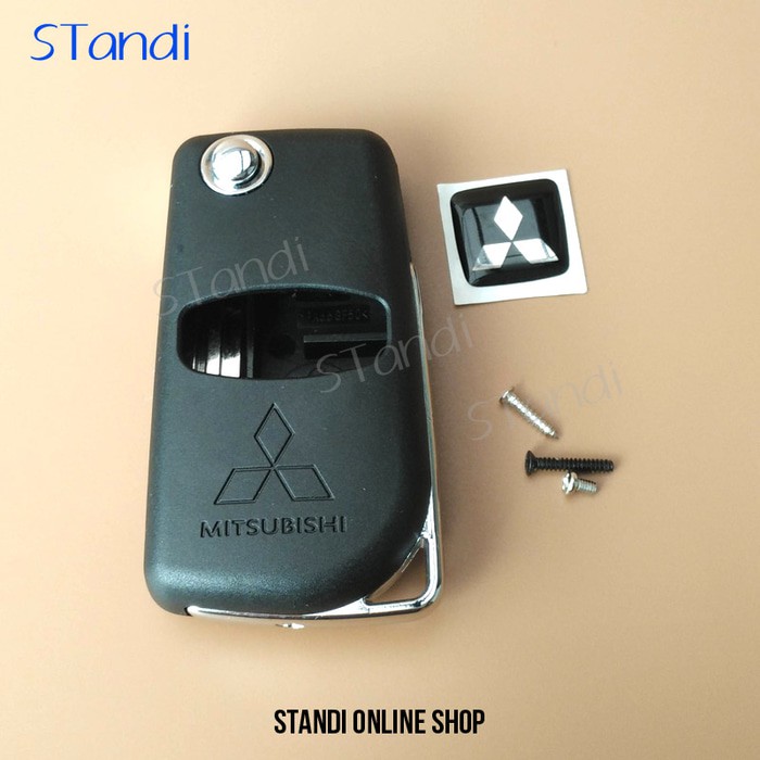 Casing Kunci Lipat Flip Key Rumah Kunci Mitsubishi Pajero Outlander