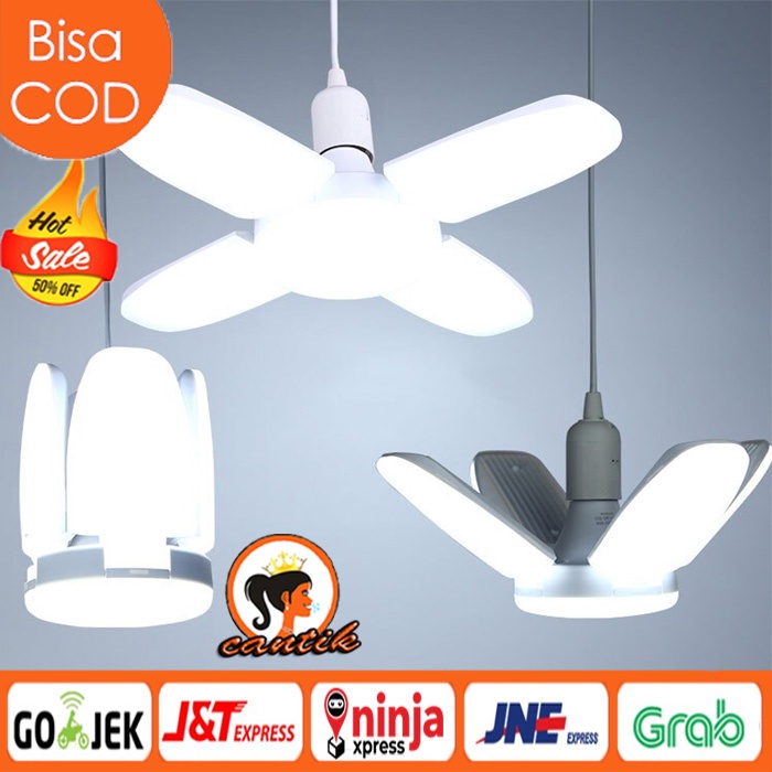 lampu bohlam LED model kipas 28 watt lampu hias lampu fan blade