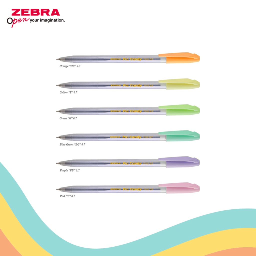 

BALLPOINT ZEBRA PICCANDY (12 PCS)
