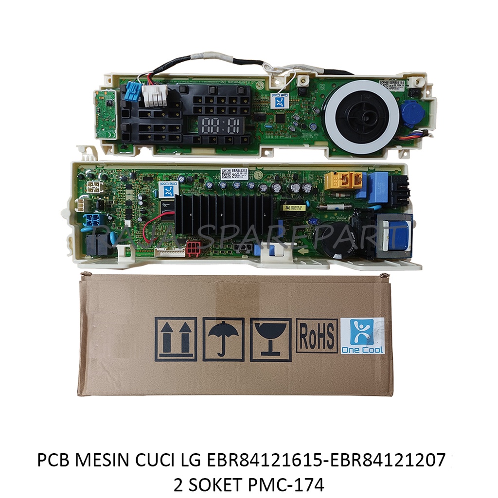 PCB/MODUL MESIN CUCI LG INVERTER EBR84121615-EBR8412107 2SOKET PMC-174