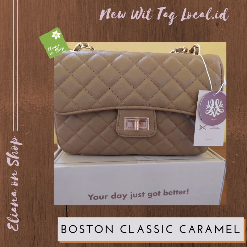 Tas Wanita Boston Classic Caramel by Local.ID