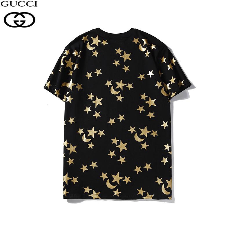  Gucci  Kaos  T Shirt Lengan  Pendek Bahan Katun Shopee 