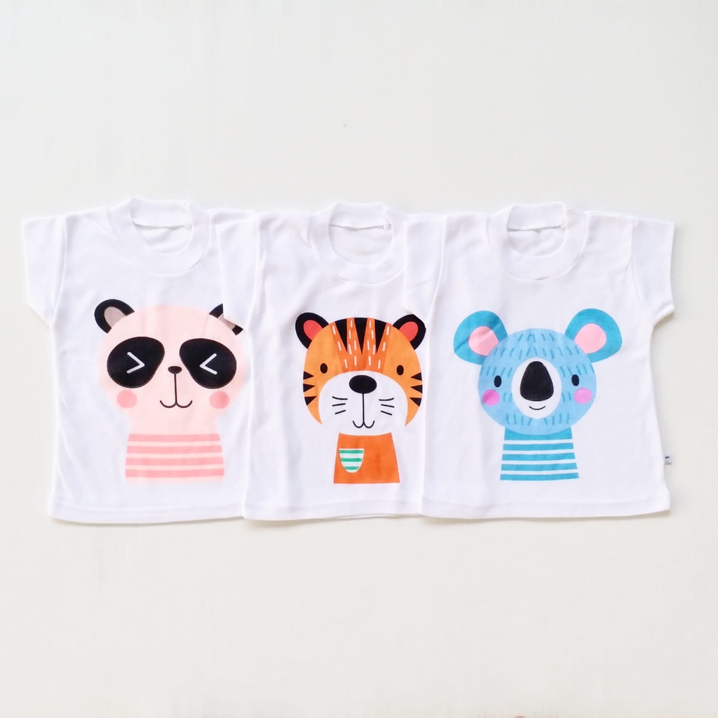 LittleAaron KAOS ONECK MOTIF ANAK kaos dalam oblong anak laki2 dan perempuan newborn-4thn