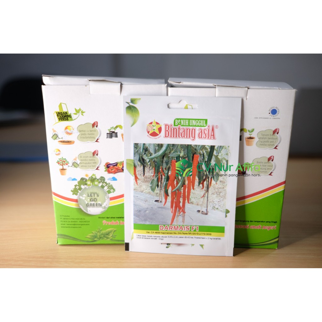 Benih Biji Cabai Besar DARMAIS F1 - Small Pouch (Bintang Asia)