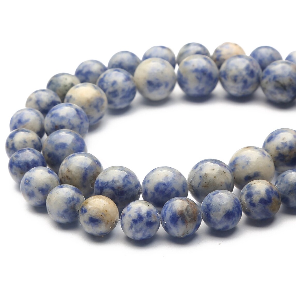 32-89 pcs Hot Jual Natural Blue Sodalite Stone Beads, Diameter 4/6/8/10/12mm, Diameter lubang sekitar 1mm, digunakan untuk Membuat Perhiasan DIY Strand