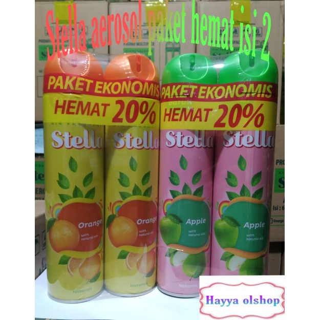 STELLA AEROSOL 400ML PAKET HEMAT ISI 2