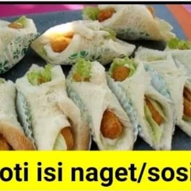 

Roti isi naget/sosi