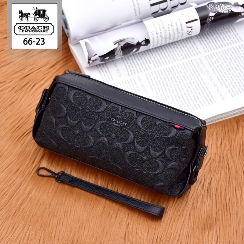 Tas Tabung/Tangan Coach Tas Handbag/Clutch Pria/wanita