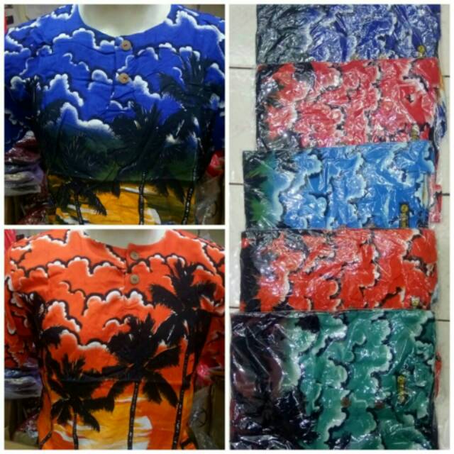 Terbaru Baju Bali Motif Sunset Ukuran Dewasa