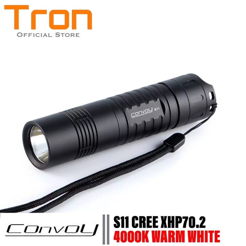 Senter Convoy S11 Cree XHP50.2 12 Group 6500K Flashlight