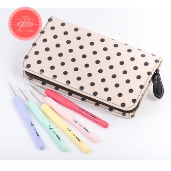 Hakpen Sucre Tulip Set Sucre Beads Crochet SET Jarum Rajut Set