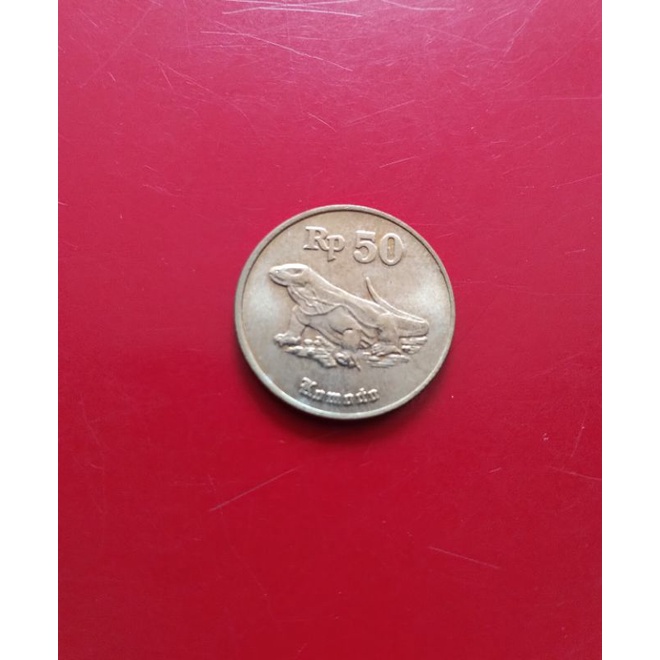 Uang Koin 50 rupiah Komodo
