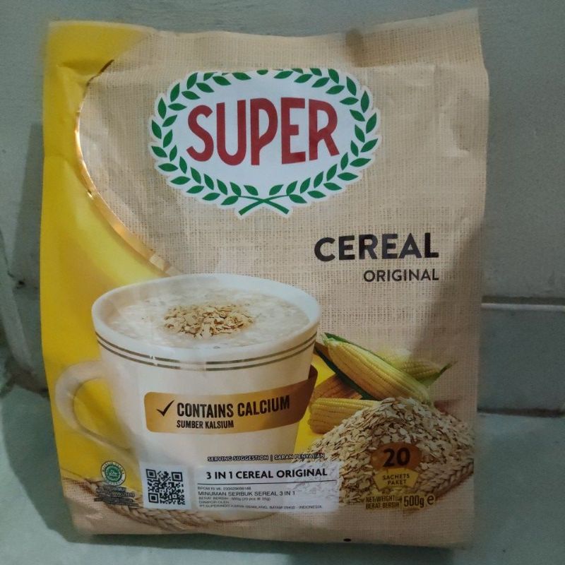 

Super Instan Sereal isi 20 Bks x 30 gr Made Malaysia