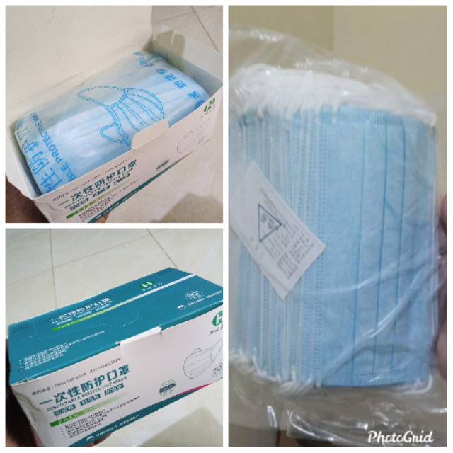 Masker medis/Surgical mask 3ply earlop