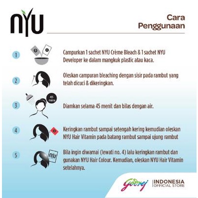 ^ KYRA ^ Nyu Hair Color Pewarna Rambut Semir No Amonia Long Lasting Colour Permanen