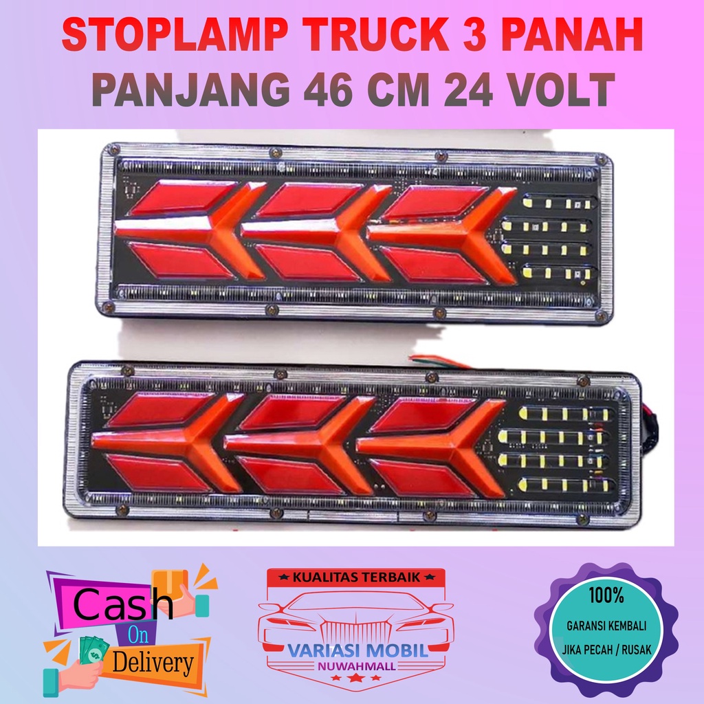 Lampu Stoplamp Truk Lampu Truck Rem Belakang Truk Stop Lamp LED Truck Lampu Senja Truk Lampu Kota Tr