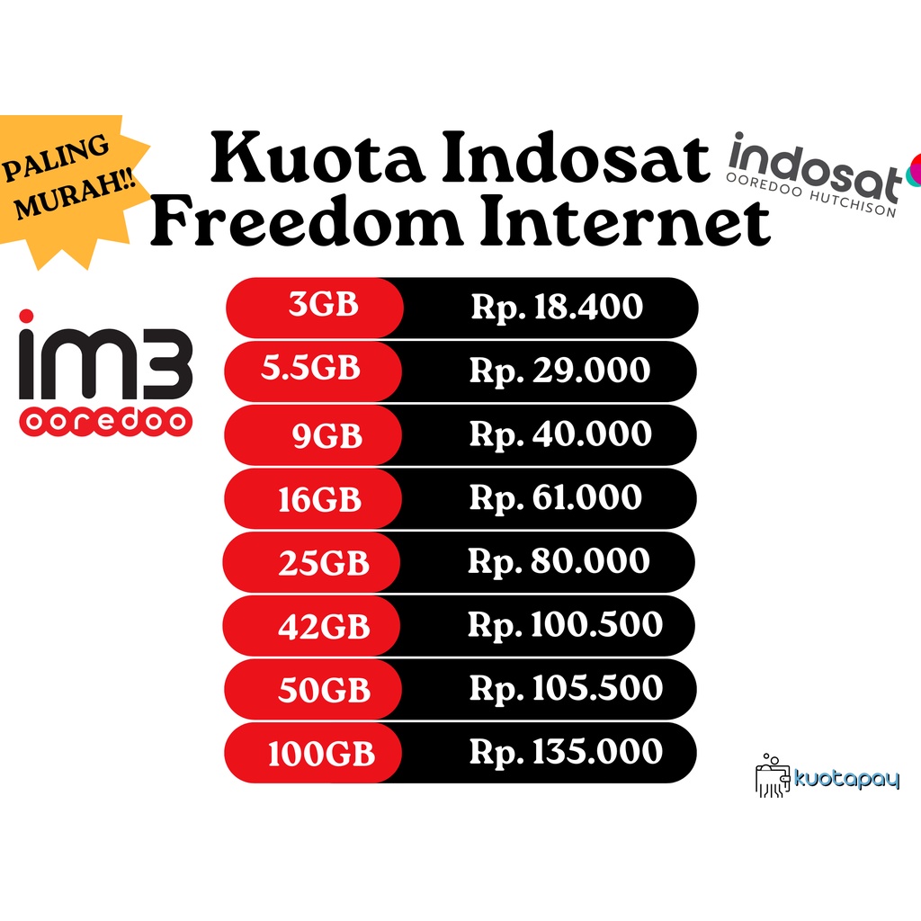 Kuota Indosat Freedom Internet PALING MURAH | Nelpon gratis ke sesama INDOSAT dan TRI | Paket Data I