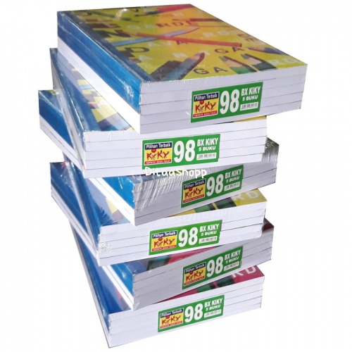 

Kiky Buku Tulis Bx / B5 / Besar Isi 98 Lembar - 1 Pack = 5 Pcs Random 053