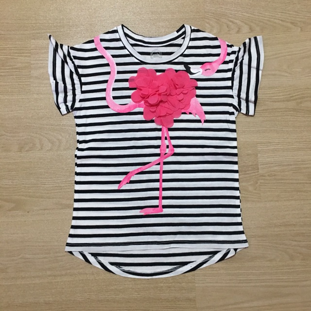  Kaos  anak  perempuan  anak  cewek wonder nation flamingo 