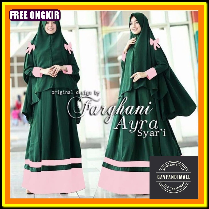 Baju Gamis Wanita Terbaru 2022 Quinsha Dress 2 Glz All Size Free Masker Hijab Cantik Gamis Armani Si