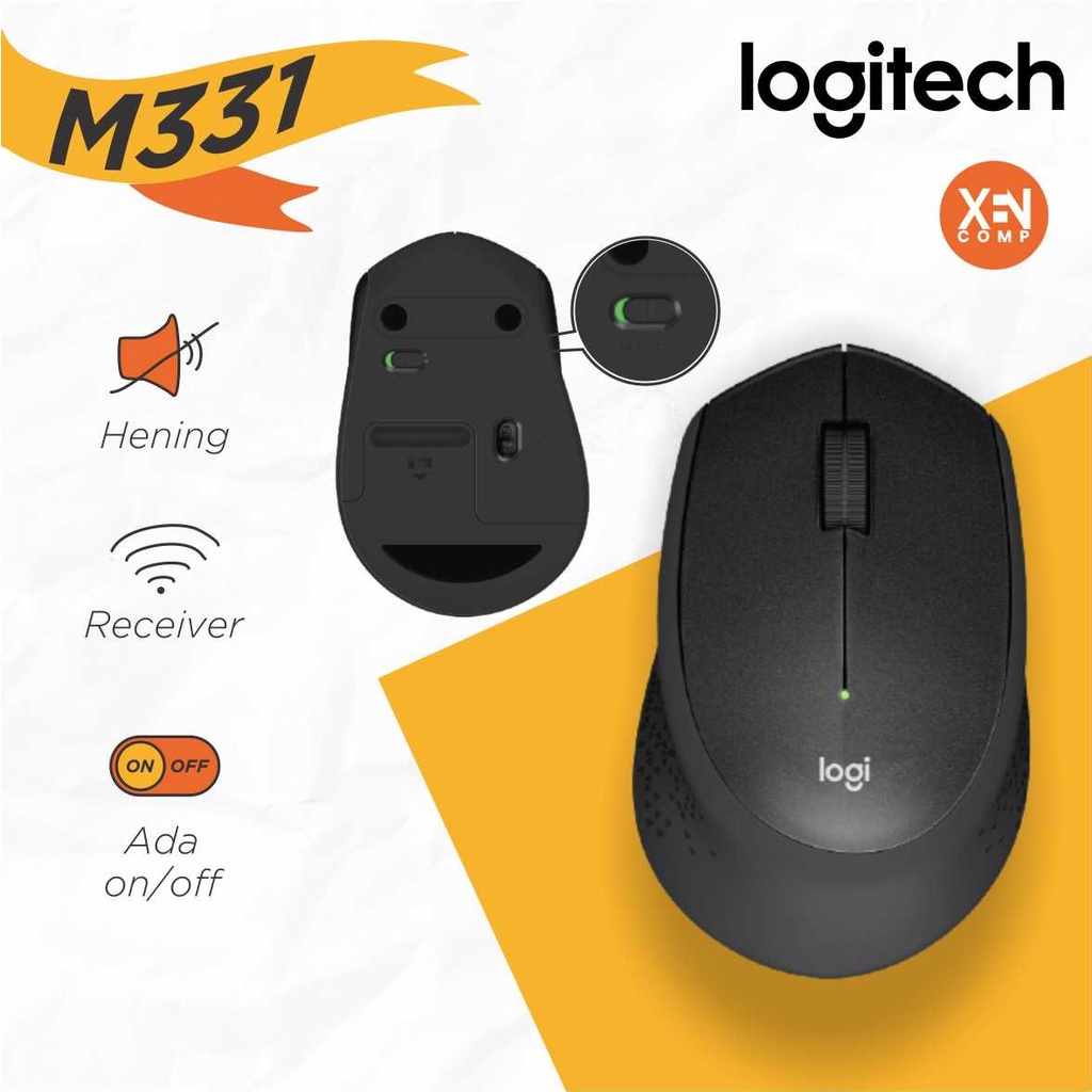 Mouse Wireless Logitech Silent Plus M331 ORIGINAL