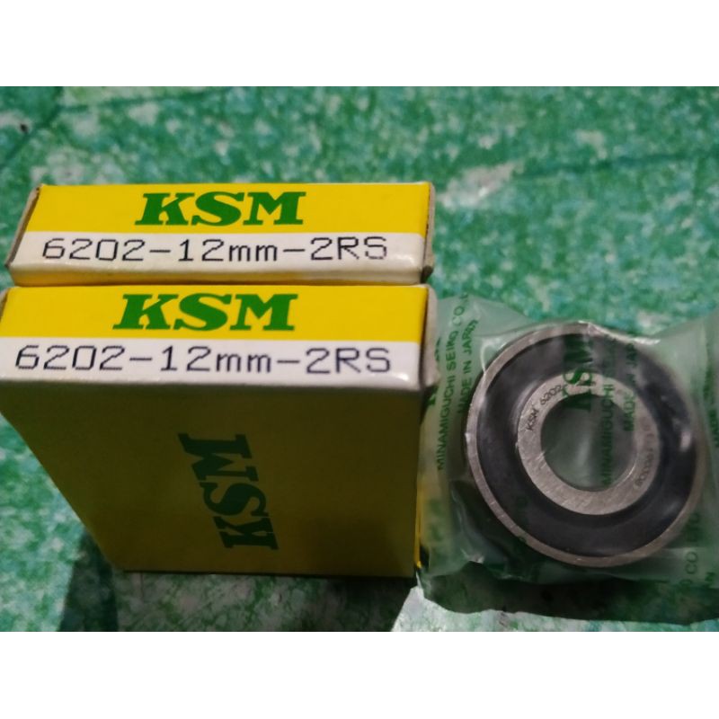 Bearing 6202 2rs as dalam 12mm merk ksm japan