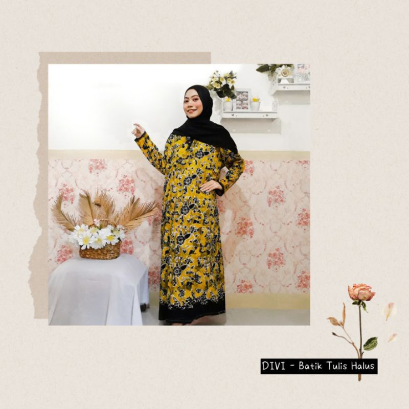 DASTER PANJANG BATIK TUBAN BATIK GEDONG TUBAN GAMIS PANJANG KANCING DEPAN KHAS TUBAN ASLI BATIK INDO